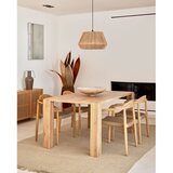 Kave Home Jedilna miza v hrastovem dekorju 100x200 cm Deyanira – | Shoptok.si