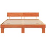  Krevetna konstrukcija s uzglavljem Vosak smeđa 200 x 200 cm | Eponuda.com