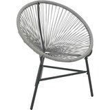 Maison Chic Vrtni lunast stol - Stol za vrt iz poli ratana sive barve JS458, (21878653) Cene