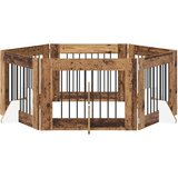  Vrata za pse z stojali 6 pcs Star les 80 x 60 cm Inženirski les, (5000232753) | Shoptok.si