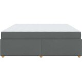  Krevetna konstrukcija Tamno siva 200 x 200 cm tkanina | shoptok.hr