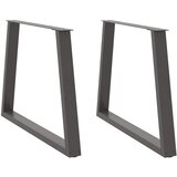 vidaXL noge jedilne mize v-oblika 2 kosa antracit 100x(72-73,3) cm Cene