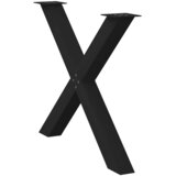  Noge za blagovaonski stol u obliku slova X, 2 kom, crne, 90 x (72-73) cm, čelik | shoptok.hr