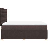 vidaXL Krevet s oprugama i madracem tamnosmeđi 140 x 190 cm od tkanine | shoptok.hr