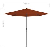 Balkonski suncobran terakota 300 x 155 x 223 cm polukružni | shoptok.hr
