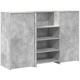 Maison Chic sprejemna miza - računalniška miza - pisarniška miza betonsko siva 155x50x103,5 cm inženirski les, (21785625) | Shoptok.si