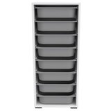 Hanah home višenamenska polica cara 8N white grey | ePonuda.com