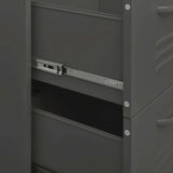 vidaXL Omarica s predali antracitna 80x35x101,5 cm jeklo | Shoptok.si