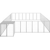  Pasji boks srebrn 30,25 m² jeklo | Shoptok.si