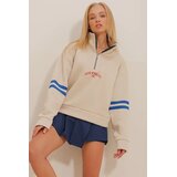 Trend Alacati Stili ženski duks ALC-X10961, zip kragna, bež | Eponuda.com