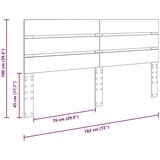  Vzglavje z vzglavjem Umetni hrast 180 cm Konstruiran les, (5000120956) | Shoptok.si