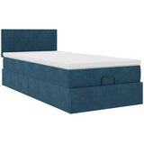  Okvir kreveta s madraca tamnoplavi 90x200cm baršunasti | shoptok.hr