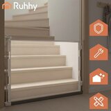 Ruhhy rolo sigurnosna pregrada za vrata i stepenice, do 157 cm, siva | shoptok.hr