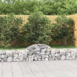  Obokane gabion košare 4 kosi 200x30x40/60 cm pocinkano železo, (20758427) Cene