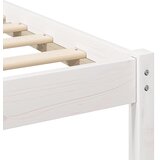  Krevetna konstrukcija Bijelo 135 x 190 cm Čvrsto borovo drvo | shoptok.hr