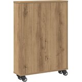  Uska kolica za pohranu boja hrasta 48x13x68cm konstruirano drvo | Eponuda.com
