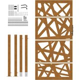 vidaXL Vrtna vrata 105x180 cm Vremensko odporno jeklo Light Design | Shoptok.si