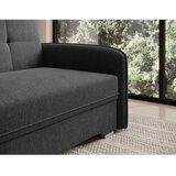 ELTAP Črna raztegljiva/s prostorom za shranjevanje sedežna garnitura iz šenilje 102 cm Laine – | Shoptok.si