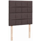  Krevet s oprugama i madracem tamnosmeđi 100 x 200 cm od tkanine | shoptok.hr