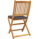  Sklopiva stolica s jastukom 8 pcs Siva 49 x 57,5 x 92 cm | shoptok.hr