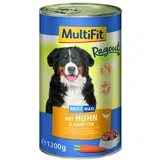 multifit dog ragout adult konzerva - piletina i šargarepa 6x1200g