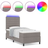  Posteljni okvir z vzmetnico Temno siva Tkanina 100 x 200 cm, (22067024) | Shoptok.si