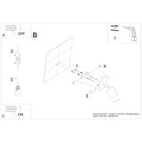  Zidna lampa NERO crno/zlatna | shoptok.hr