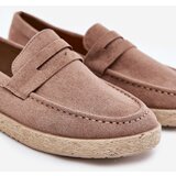 Boto Men's Moccasins With Braiding Dark Beige Fiamar | Shoptok.si