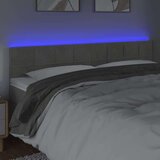 Posteljno vzglavje svetlo sivo 200x5x78/88 cm žamet, (20736964) | Shoptok.si