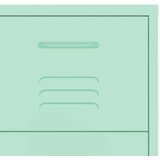 vidaXL Omarica s predali mint zelena 80x35x101,5 cm jeklo | Shoptok.si