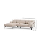 Atelier Del Sofa Kutna garnitura Leo 90x65x255cm Krem | Eponuda.ba