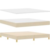  Krevet sa madracem Krem 180x200 cm Tkanina | shoptok.hr