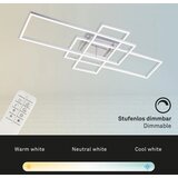BRILO led prigušiva plafonski luster frame LED/51W/230V hrom + daljinski upravljač | Eponuda.com