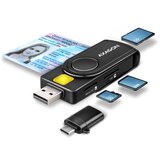 Axagon Čitač pametnih kartica CRE-SMP2A USB 2.0 Pocket Reader | shoptok.hr