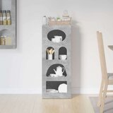  Strani šal Betonsko siva 40 x 35 x 100,5 cm Konstruiran les, (5000107702) | Shoptok.si