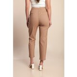 Fenzy Plus Size Hlače S Karo Potiskom, Rjave | Shoptok.si