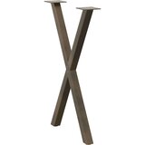  Noge za blagovaonski stol X-oblika 2 kom 50x(72-73) cm čelik | shoptok.hr