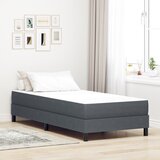 vidaXL vzmetnica s pokrovom temno siva srednje 80x200x20 cm tkanina u
