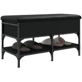  Klupa za cipele crna 82 x 42 x 45 cm od konstruiranog drva | Eponuda.ba