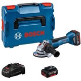 Bosch Angle Grinder 18V 125 mm 2x5.0ah + L-Boxx GWS 18V-10, (21106010) | Shoptok.si