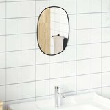  Zidno ogledalo crna 30x25 cm | Shoptok.si