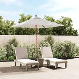  Vrtni suncobran s drvenim stupom boja pijeska 198x198x231 cm | shoptok.hr