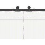 vidaXL Pribor za klizna vrata 152,5 cm čelični crni | shoptok.hr