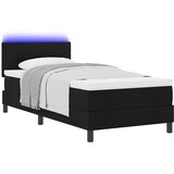 Krevet s opruga kutije s LED trakama Crna 80 x 200 cm tkanina | Eponuda.com