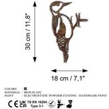 WALLXPERT decorative object figura bird on the branch 01 brown | ePonuda.com