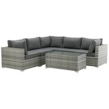 Venture Home Amazon kutna vrtna lounge garnitura, siva Slike