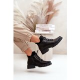 Boto Low Women's Insulated Boots Made Of Eco Leather Black Erisabelle | Shoptok.si