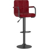  Barski stolac crvena boja vina baršunasti | shoptok.hr