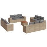 Maison Chic Seti vrtnega pohištva - Vrtna garnitura - Vrtni pohištvo set 13-delna z blazinami bež poli ratan, (21810337) | Shoptok.si