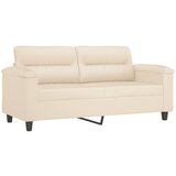 vidaXL Dvosjed Bež 140 cm od mikrovlakana | shoptok.hr